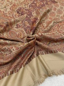 Beige Kashmiri Shawl شال كشميري بيج