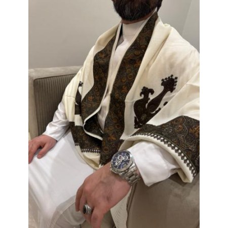 Kashmiri wool shawl شال كشميري صوف