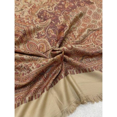 Beige Kashmiri Shawl شال كشميري بيج
